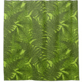 Fern in grün duschvorhang (Vorderseite)