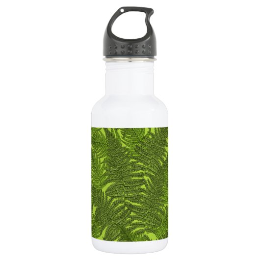Fern in grün edelstahlflasche (Vorderseite)