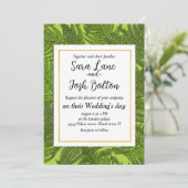 Fern in grün einladung (Stehend Vorderseite)