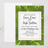 Fern in grün einladung (Vorne/Hinten)