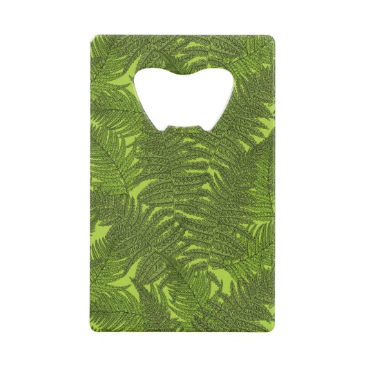 Fern in grün geldbeutel flaschenöffner (Vorderseite)