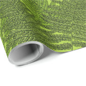 Fern in grün geschenkpapier (Rolleneckpunkt)