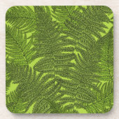 Fern in grün getränkeuntersetzer (Vorderseite)