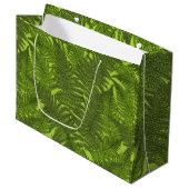 Fern in grün große geschenktüte (Vorderseite Schrägansicht)
