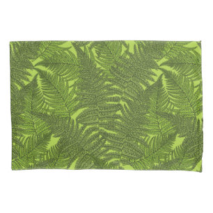 Fern in grün kissenbezug