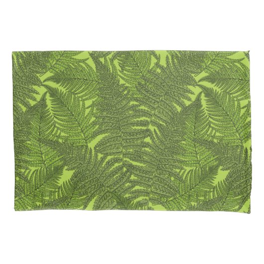 Fern in grün kissenbezug (Vorderseite-Links)