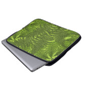 Fern in grün laptopschutzhülle (Vorne Knopf)