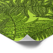 Fern in grün poster (Ecke)