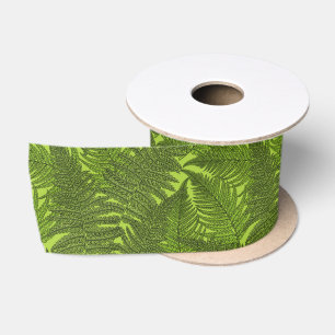 Fern in grün satinband
