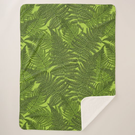 Fern in grün sherpadecke (Vorderseite)