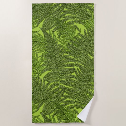 Fern in grün strandtuch (Vorderseite)