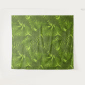 Fern in grün wandteppich (Vorderseite (Horizontal))