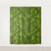Fern in grün wandteppich (Vorderseite)