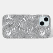 Fern in Schwarz und Weiß Case-Mate iPhone Hülle (Rückseite (Horizontal))