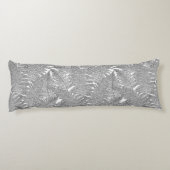 Fern in Schwarz und Weiß Seitenschläferkissen (Rückseite)