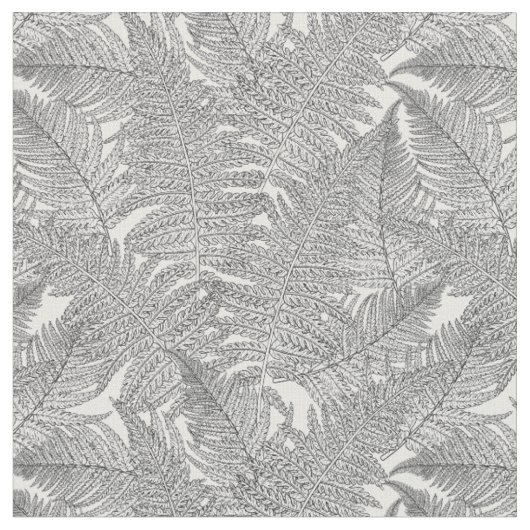 Fern in Schwarz und Weiß Stoff (Nahaufnahme)