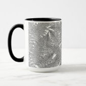 Fern in Schwarz und Weiß Tasse (Links)