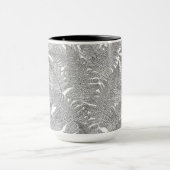 Fern in Schwarz und Weiß Tasse (Zentrum)
