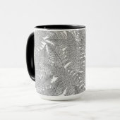 Fern in Schwarz und Weiß Tasse (Vorderseite Links)