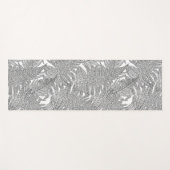 Fern in Schwarz und Weiß Yogamatte (Vorderseite (Horizontal))