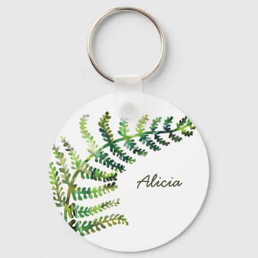 Fern Individuelle Name Schlüsselanhänger (Vorderseite)