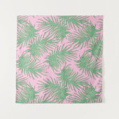 Fern ist in rosa. wandteppich (Vorderseite (Horizontal))