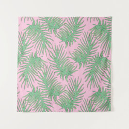 Fern ist in rosa. wandteppich