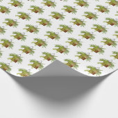 Fern Ivy Hanging Plant Botanical Illustration Art Geschenkpapier (Ecke)