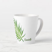 Fern Leaf Design Latte Tasse (Rechte Ecke)