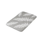 Fern Leaf Gray Botanic Bath Mat Badematte (Schrägansicht)