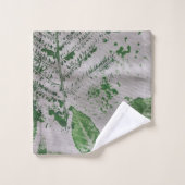 Fern Leaf Malerei Art Badetuch Set (Waschlappen)