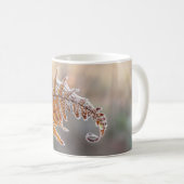 Fern Leaf mit Eisfrost in kalter Winternatur - Kaffeetasse (VorderseiteRechts)