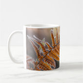 Fern Leaf mit Eisfrost in kalter Winternatur - Kaffeetasse (Links)