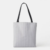 Fern Leaf Print Grey Tote Bag Tasche (Rückseite)