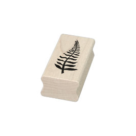 Fern Leaf Wood Art Briefmarke Gummistempel