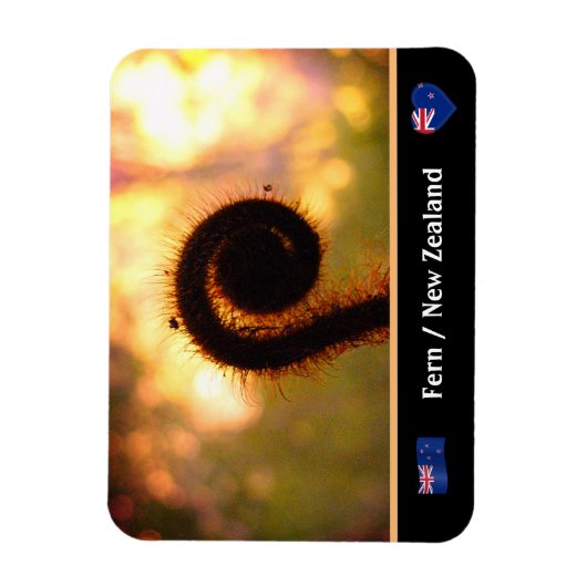 Fern, Neuseeland, Wildnis/Aotearoa Magnet (Vertikal)