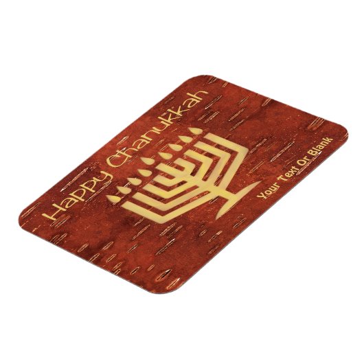 Fern North Chanukkah - Innere Birch Rinde Magnetic Magnet (Linke Seite)