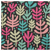Fern Pattern - Fünf Farben auf schwarz Stoff (Muster)