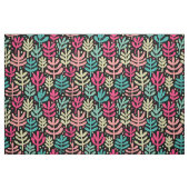 Fern Pattern - Fünf Farben auf schwarz Stoff (Fat Quarter (45,7 x 55,9 cm))