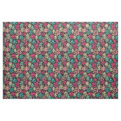 Fern Pattern - Fünf Farben auf schwarz Stoff (Yard (91,4 cm))