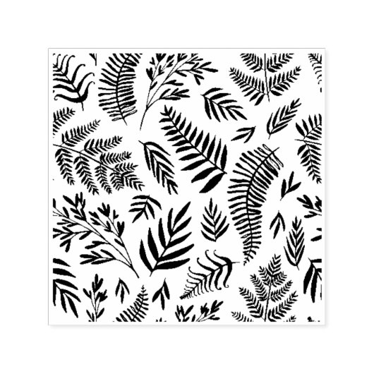 Fern Pattern, Nature Plant Garden Art Permastempel (Design)