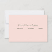 Fern Pepper Tree Blätter Garden Pink UAwg RSVP Karte (Rückseite)