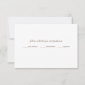 Fern Pepper Tree Blätter Garden Wedding RSVP Karte (Rückseite)