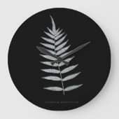 Fern - Polypodyum Fraxinifolium - Röntgeneffekt -0 Große Wanduhr (Vorderseite)
