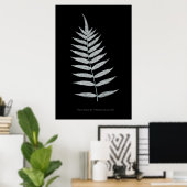 Fern - Polypodyum Fraxinifolium - Röntgeneffekt -0 Poster (Heimbüro)