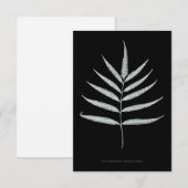 Fern - Polypodyum Grandidens - Röntgenwirkung - 10 Dankeskarte (Vorne/Hinten)