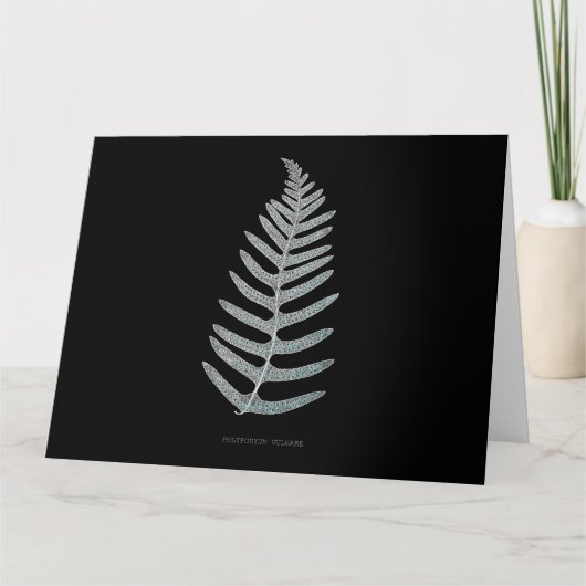 Fern - Polypodyum Vulgare - Röntgeneffekt - 09 Dankeskarte (Vorderseite)