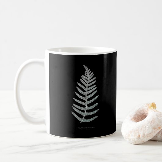 Fern - Polypodyum Vulgare - Röntgeneffekt - 09 Kaffeetasse (Mit Donut)