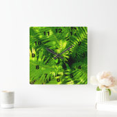 Fern Quadratische Wanduhr (Zuhause)