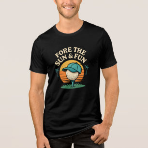 Fern Sie die Coole Golf-Cap von Sun & Fun Tri-Blend Shirt